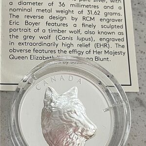 Silver Wolf Coin by